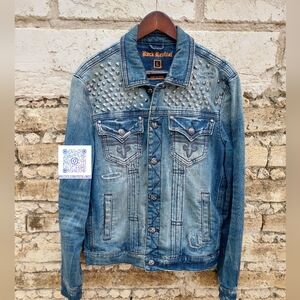 Rock Revival Studded Denim Jacket